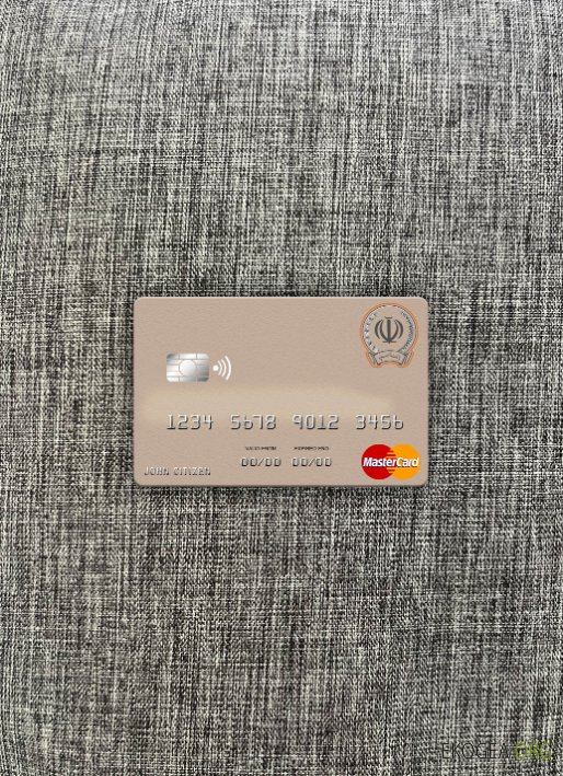 Iran Sepah Bank mastercard photolook recto